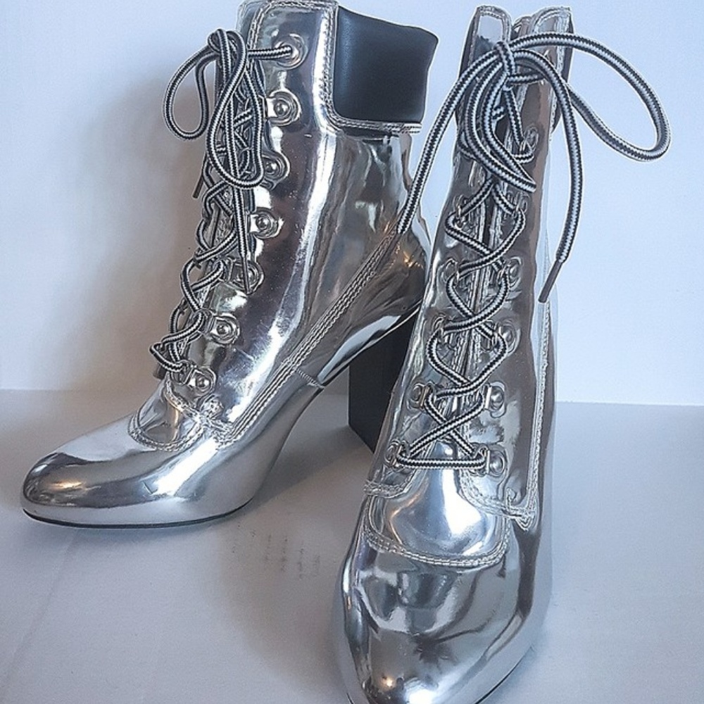 Silver Heeled Boots